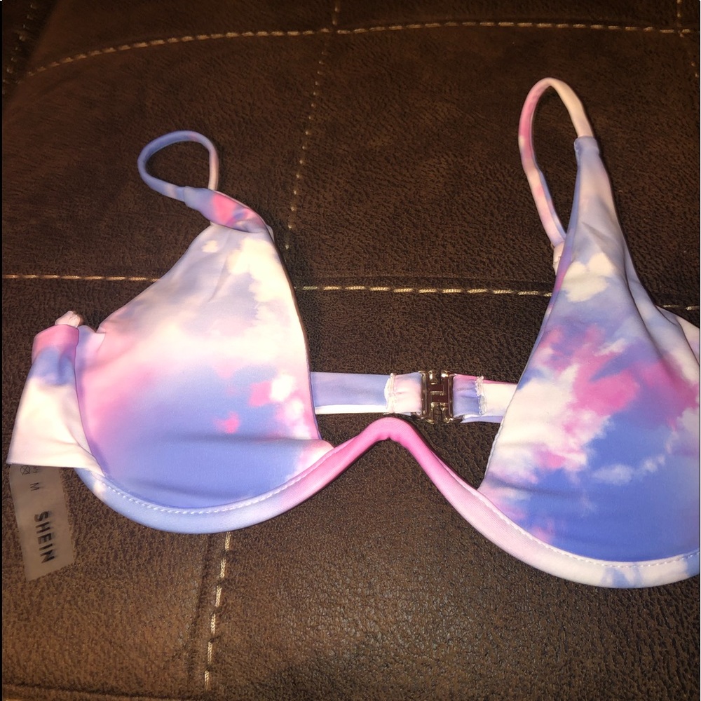 tie dye bathing suit top